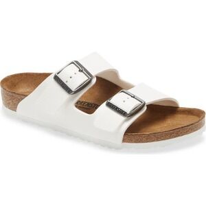 BIRKENSTOCK Arizona White Sandals Womens Size 36 Soft Footbed Comfort Casual